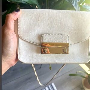 FURLA metropolis white bag.